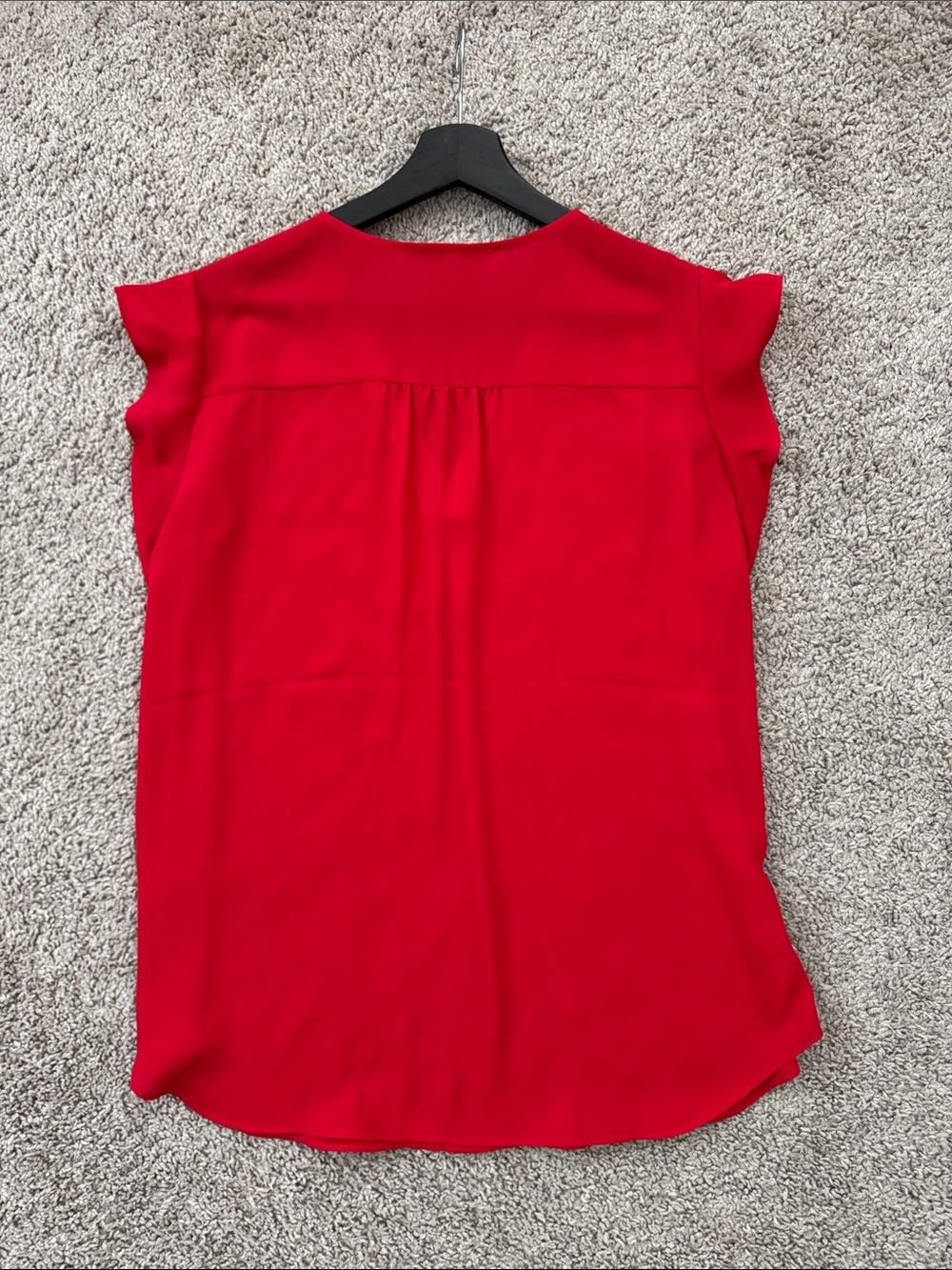 Chaus V-Neck Flutter Sleeve Blouse - Picture 4 of 5